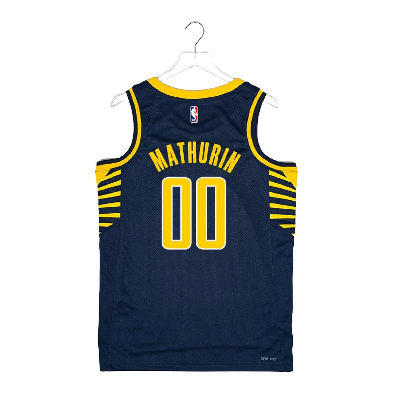 Adult Indiana Pacers #00 Bennedict Mathurin Icon Swingman Jersey by Nike