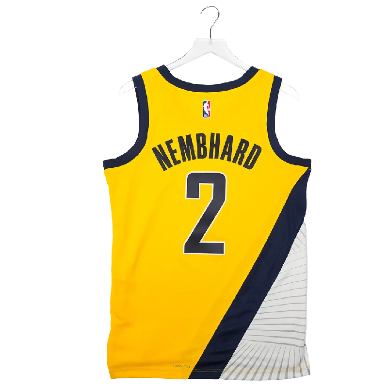 Adult Indiana Pacers #2 Andrew Nembhard Statement Swingman Jersey by Jordan