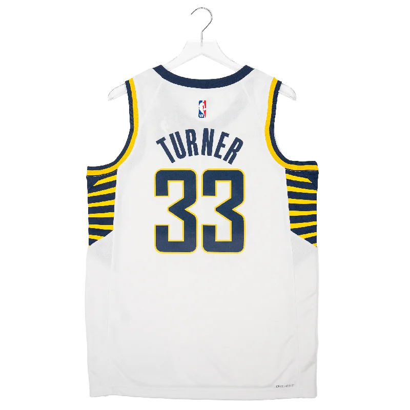 Adult Indiana Pacers #33 Myles Turner Association Swingman Jersey by Nike