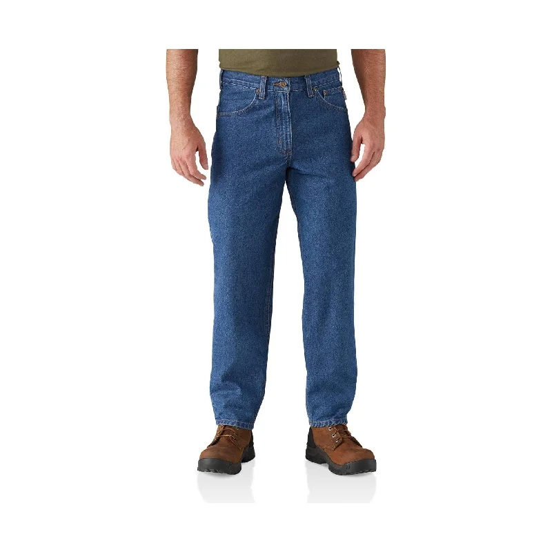 Carhartt Men's Relaxed Fit Tapered Leg Jean - Darkstone - ONLINE STORE CREDIT/EXCHANGE ONLY