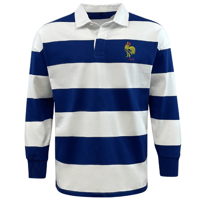 Nations of Rugby France Vintage Hooped Classic Jersey