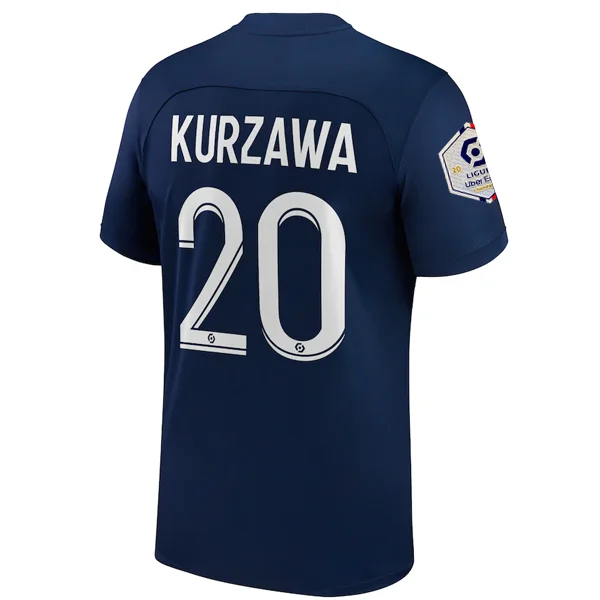 Nike Paris Saint-Germain Kurzawa Home Jersey w/ Ligue 1 Champion Patch 22/23 (Midnight Navy/White)