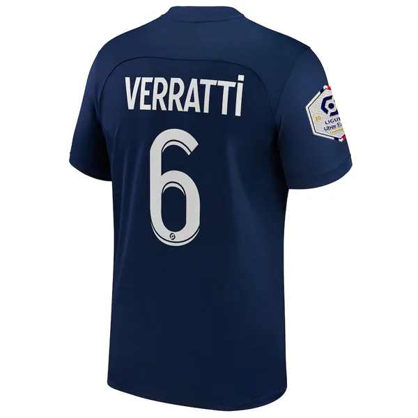 Nike Paris Saint-Germain Marco Verratti Home Jersey w/ Ligue 1 Champion Patch 22/23 (Midnight Navy/White)