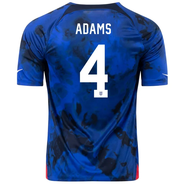 Nike United States Tyler Adams Away Jersey 22/23 (Bright Blue/White)