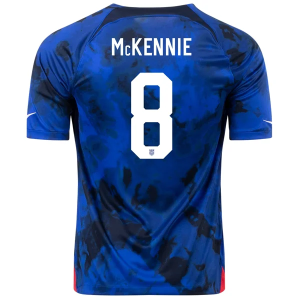 Nike United States Weston Mckennie Away Jersey 22/23 (Bright Blue/White)