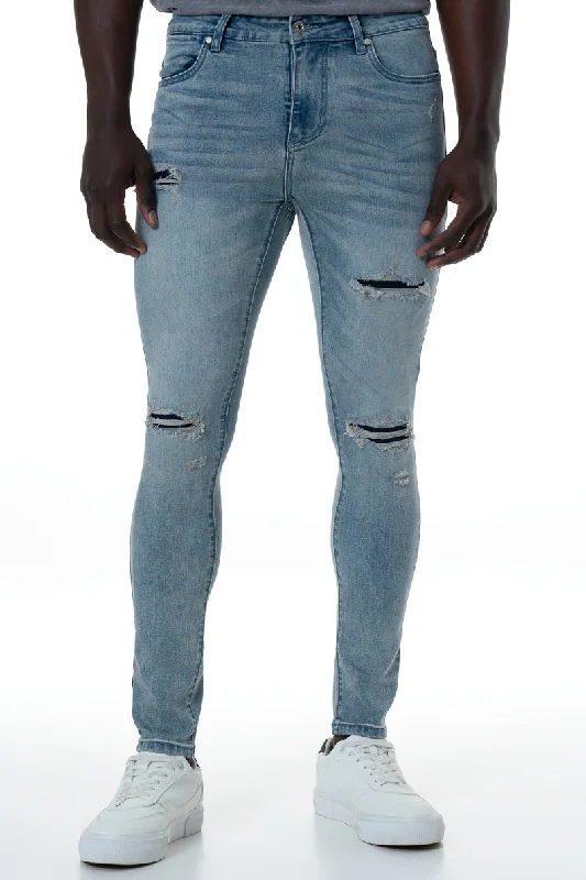 Rf10 Ripped Super Skinny Jeans _ 156186 _ Light Wash