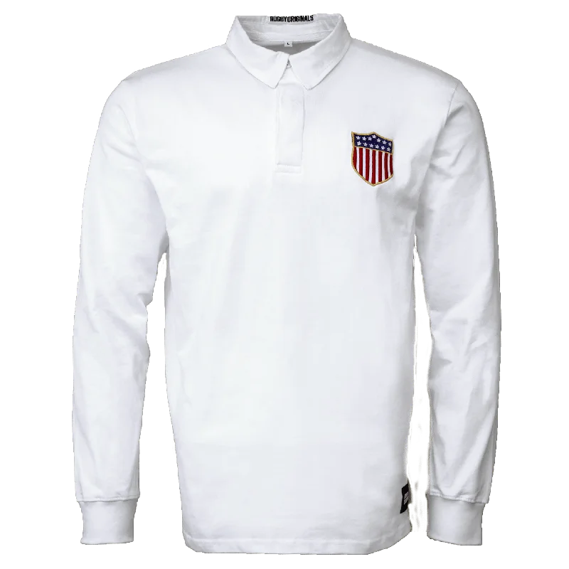 USA Rugby White Heritage Jersey by Rugby Originals