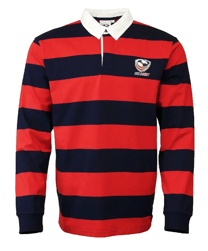 USA Rugby Navy/Red Hooped Classic Jersey 23/24