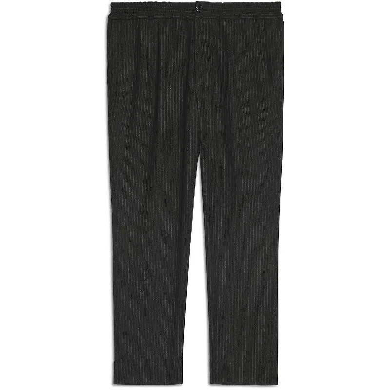 AMI Alexandre Mattiussi Mens Smocked Pinstripe Trouser Pants