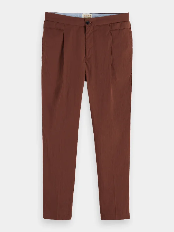 Blake pleated poplin chino