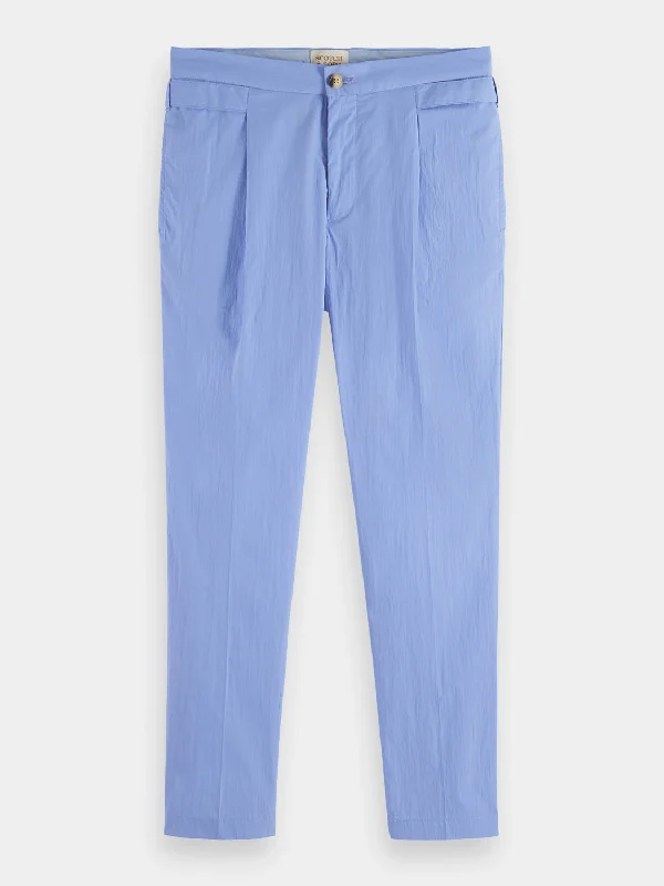 Blake pleated poplin chino