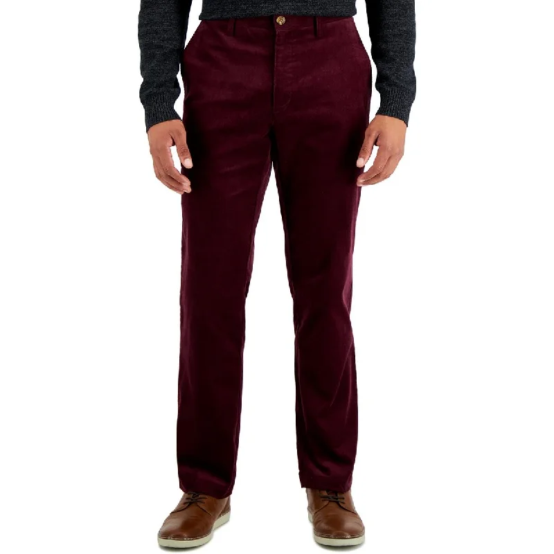 Club Room Mens Corduroy Ribbed Straight Leg Pants