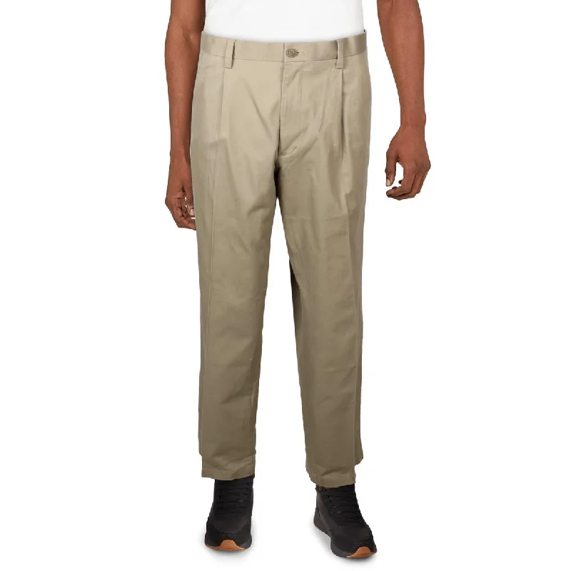 Dockers Mens Big & Tall Pleated Stretch Khaki Pants