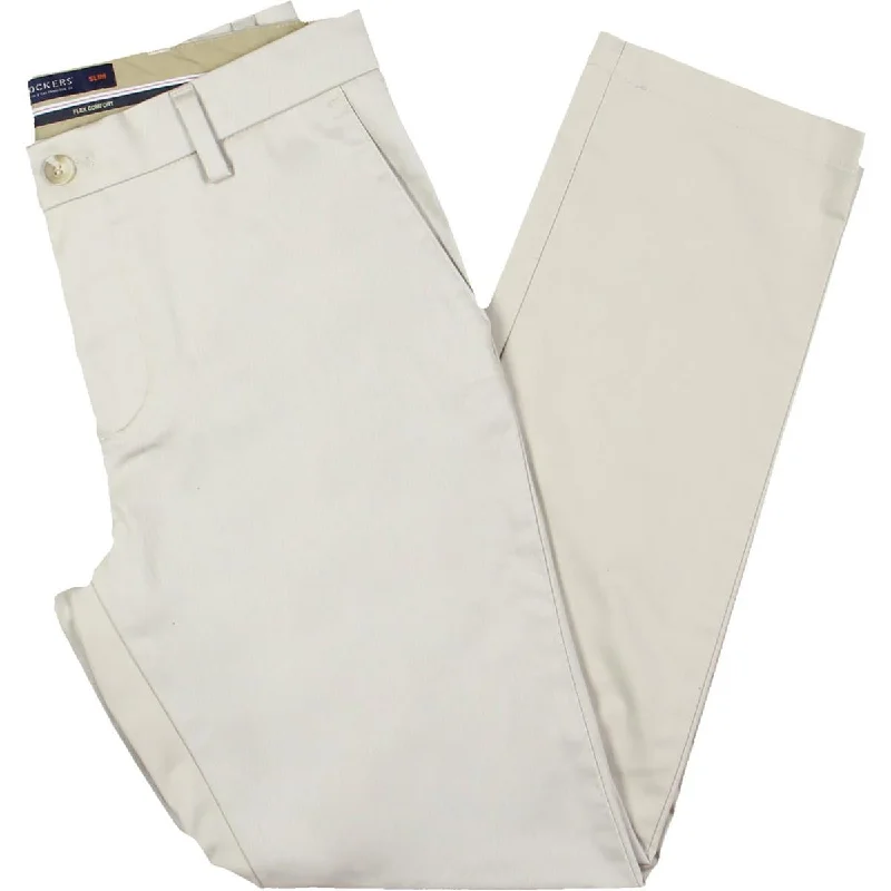 Dockers Mens Solid Cotton Stretch Khaki Pants