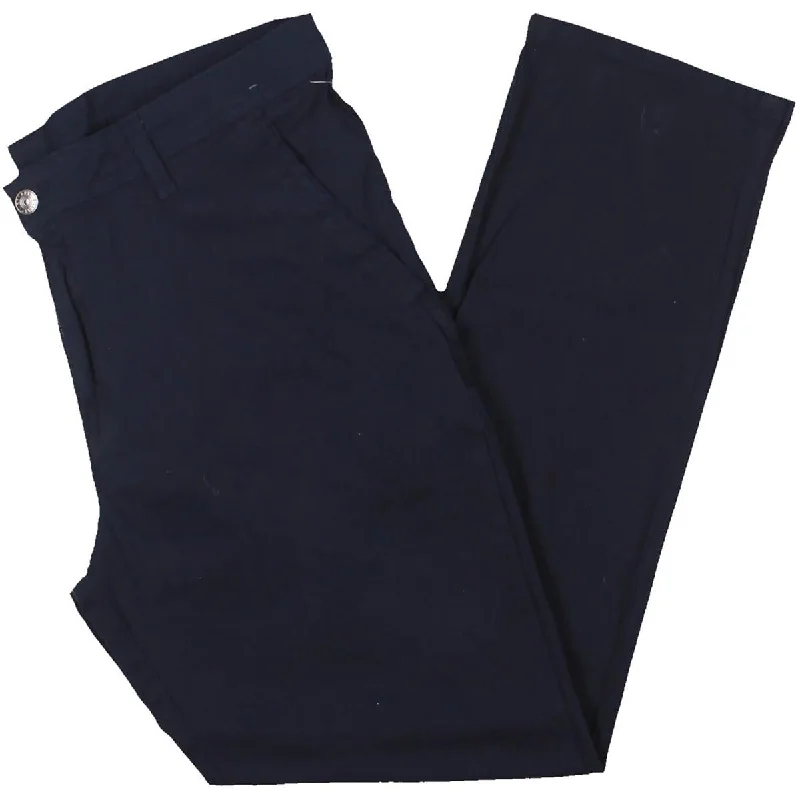 Galaxy Mens Solid Cotton Straight Leg Pants