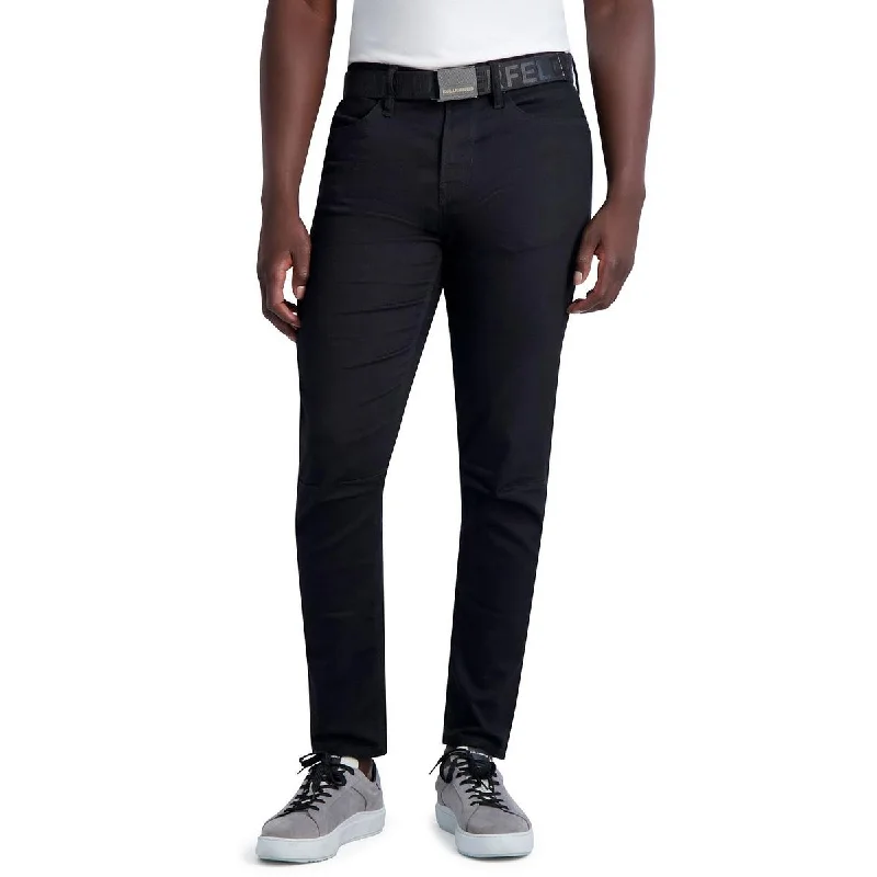 Karl Lagerfeld Paris Mens Slim Fit Mid-Rise Skinny Pants