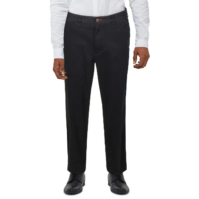 Nautica Mens Slim Fit Flat Front Straight Leg Pants