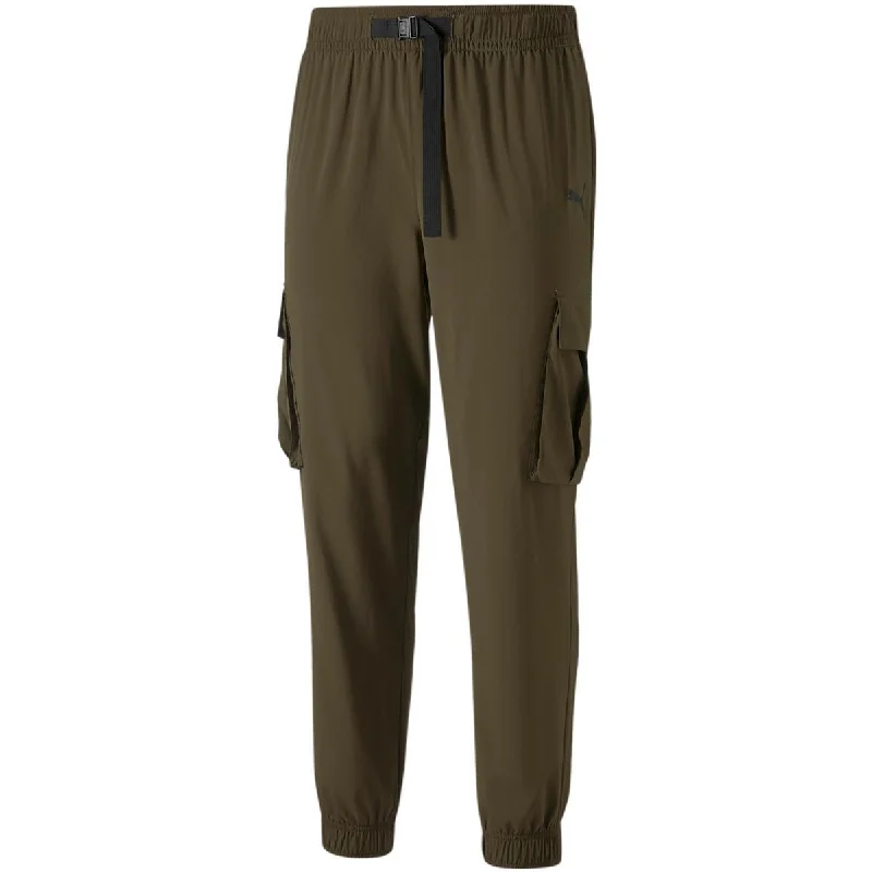 Puma Mens Woven Mid Rise Cargo Pants