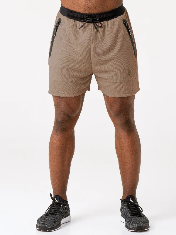 Advance Mesh Short - Taupe