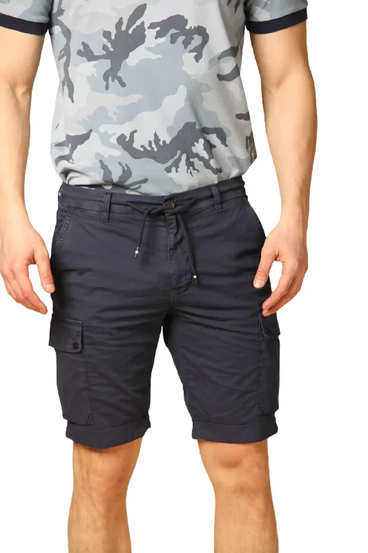 Chile Athleisure Bermuda Shorts In Navy