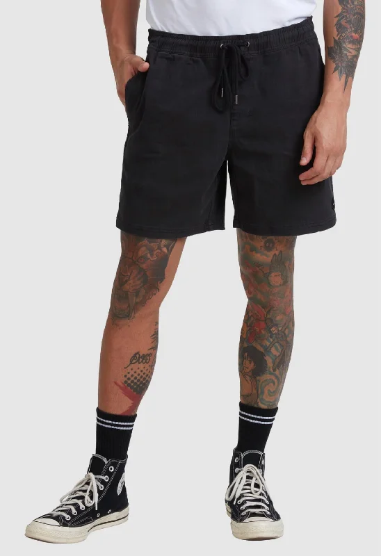 Escape Elastic 17" Walkshort In Black