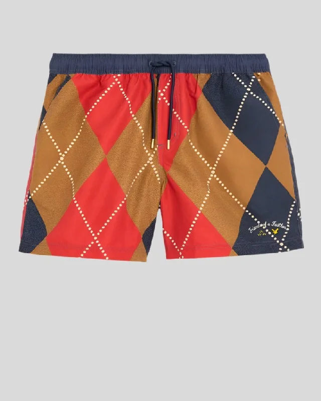 Friends of Feathers Argyle Sweat Shorts