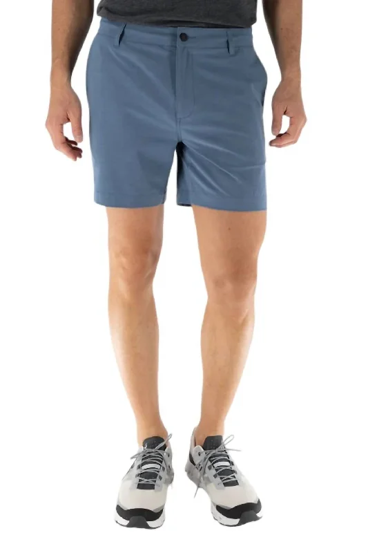 Hybrid Shorts In Blue Bay