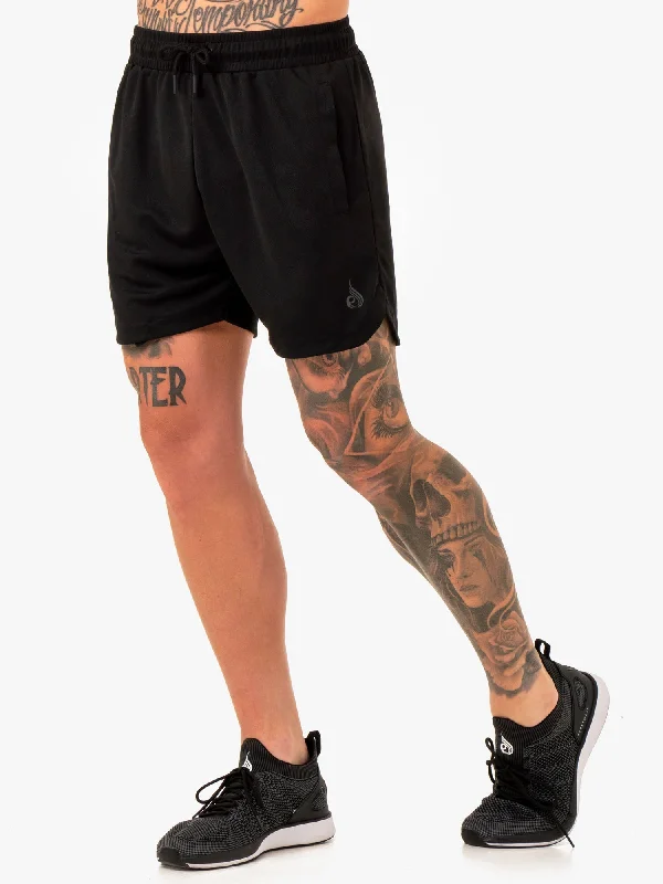 Mesh Training Shorts - Black