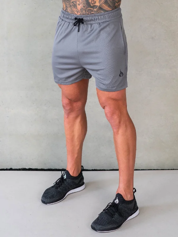 Octane Mesh Shorts - Steel Grey